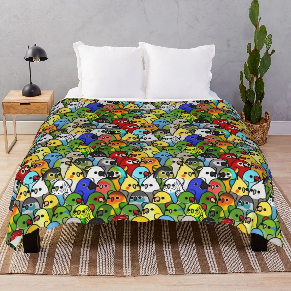 

Bird Squad Classic Blankets Velvet Printed Comfortable Throw Blanket for Bedding Sofa Travel Office
