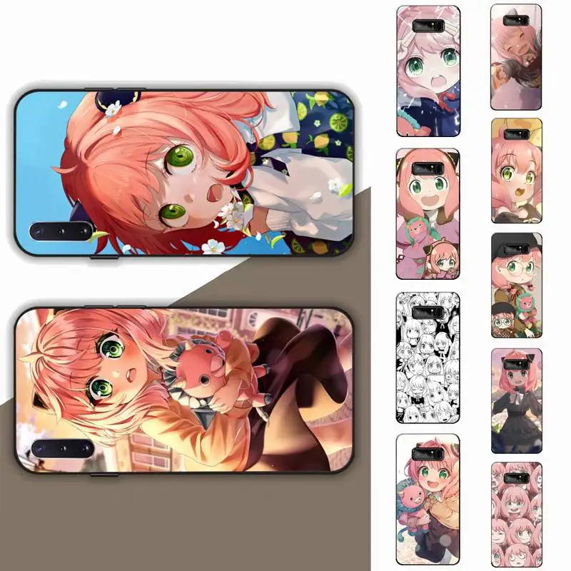

Anime Girl Spy X Family Anya Phone Case for Samsung Note 5 7 8 9 10 20 pro plus lite ultra A21 12 02
