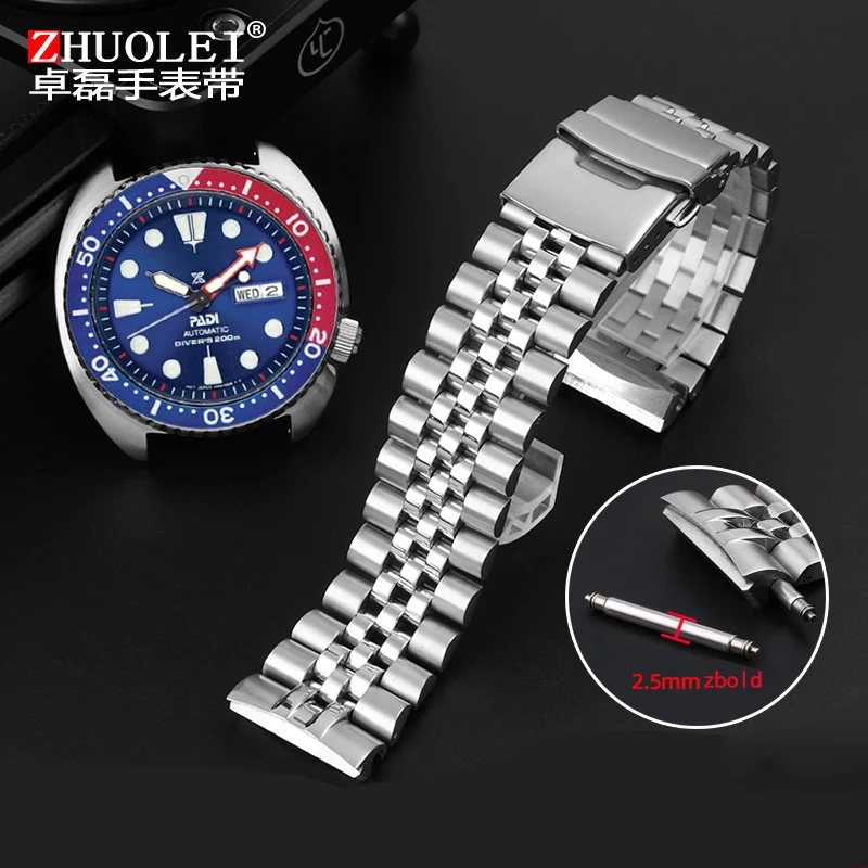 

Ремешок для часов Seiko для дайвинга, однотонный мужской браслет из нержавеющей стали, strap773 srp774 srp777 SRPA21E 99K1 22 мм, аксессуары