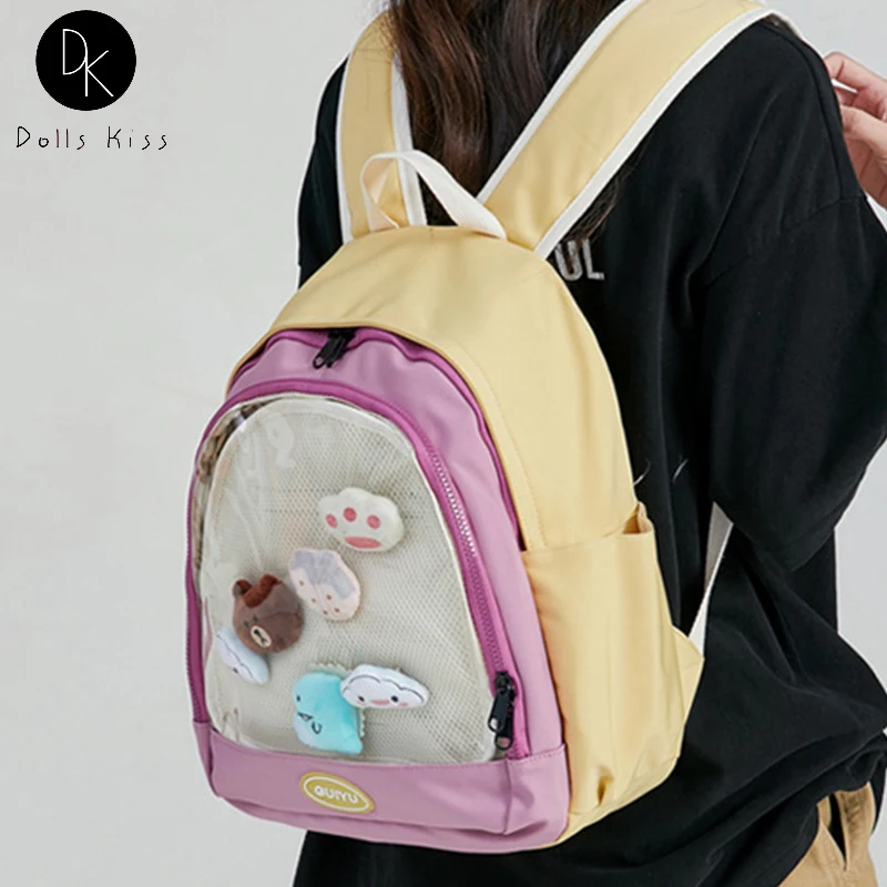 

Harajuku Ita Bag Kawaii Girl School Backpack Cute Casual Book Bag Large Capacity Waterproof Bag for Women Travel Backpack Female