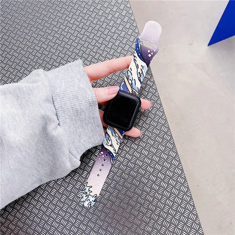 

Ремешок силиконовый для Apple Watch Band Series 6 Se 5 4 3