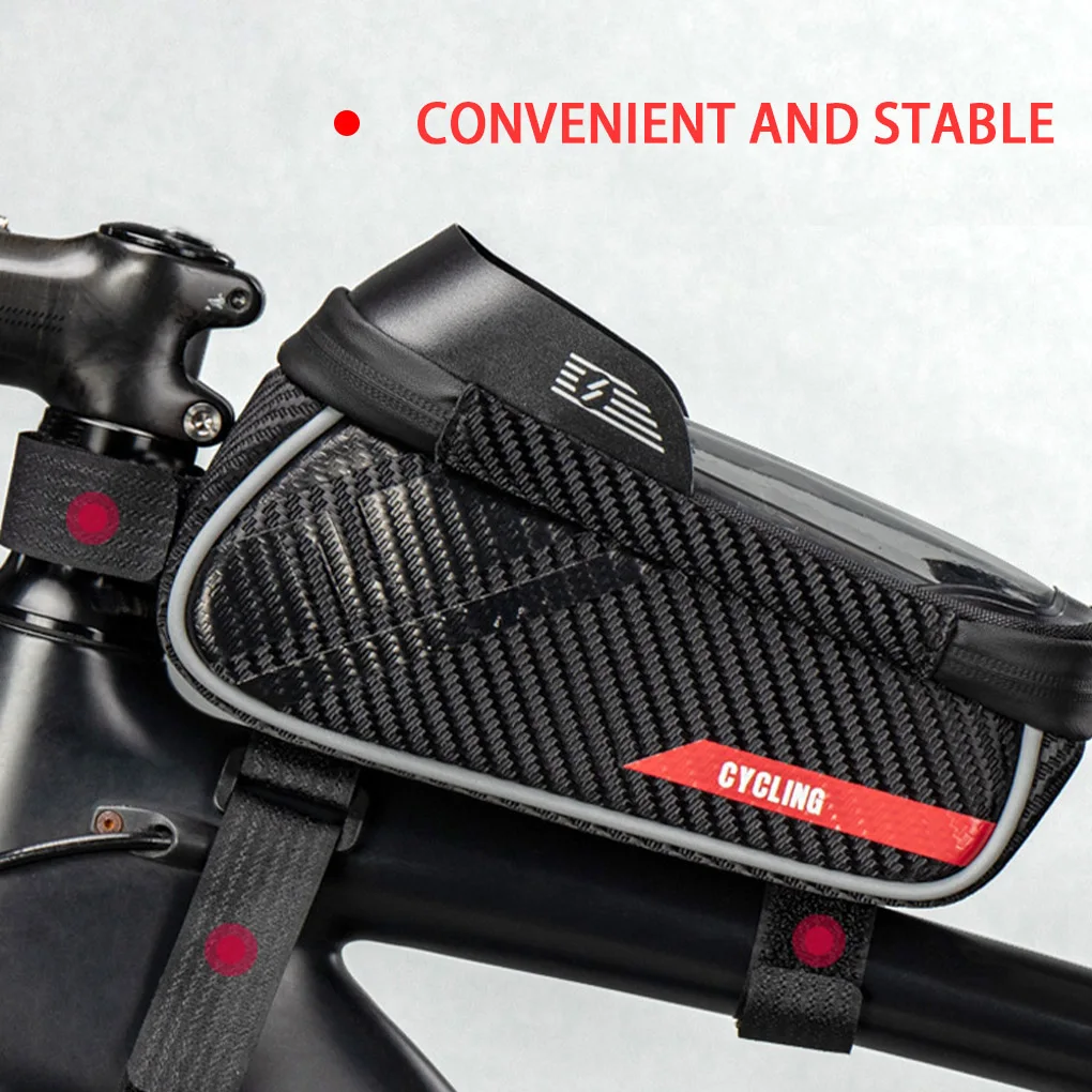 

Сумка на переднюю раму велосипеда, держатель для телефона, для ремонта велосипеда, инструментов, сумка на молнии, велосипед EVA Pannier