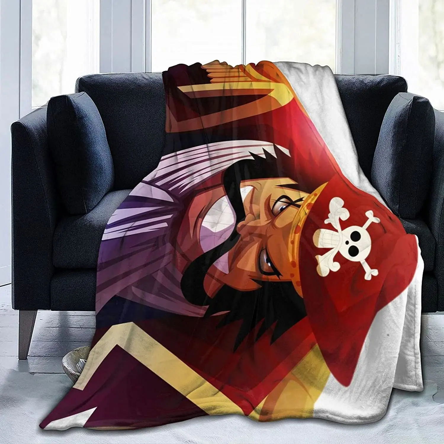 

GOL D. Roger Fluffy Soft and Comfortable Blanket, Anime Warm Embrace of Sympathy