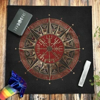 viking compass tarot tablecloth celtic knots altar cloth spiritual rune pagan divination witchcraft astrology oracle card pads