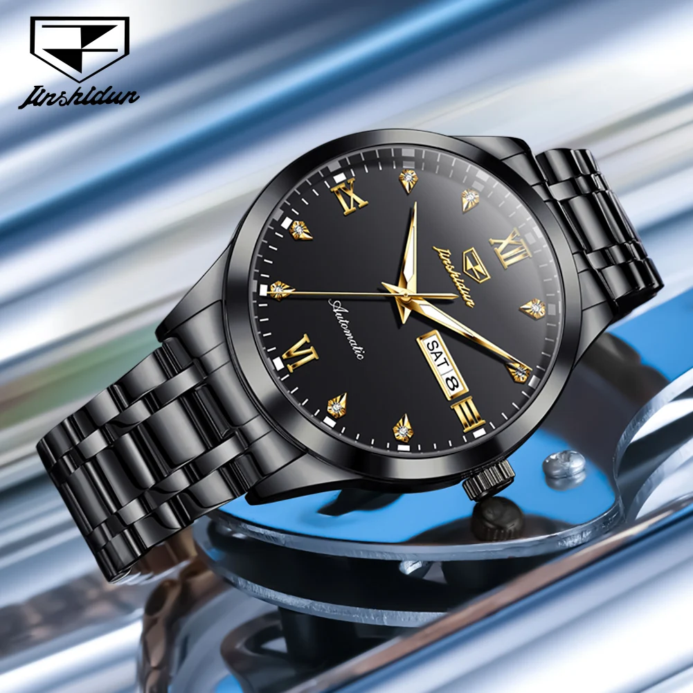 JSDUN 8980 новые автоматические часы для мужчин роскошные мужские механические с