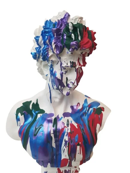 

Европейский Декор для дома возникла Попарт Давид бюст