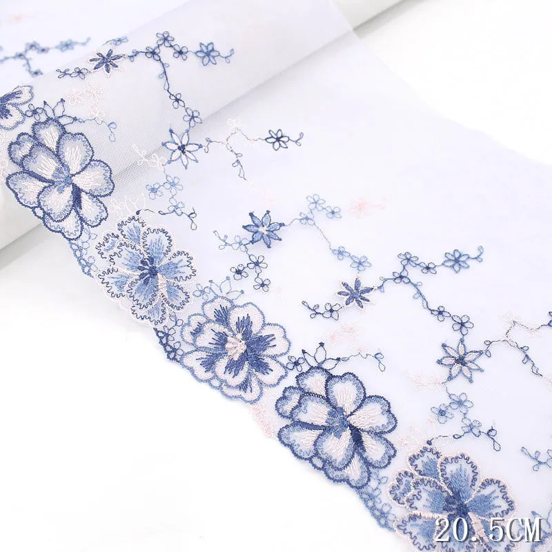 Разнообразные высококачественные Мягкие сетчатые вышитые кружевные ткани DIY