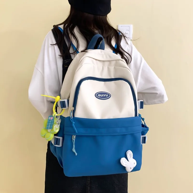 Женские Модные нейлоновые рюкзаки сумка на плечо для девушек Молодежный стиль