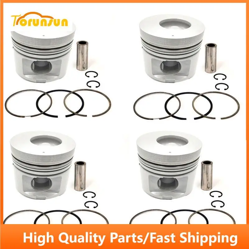 

New 4 Sets STD Piston Kit With Ring 8-97095-585-1 Fit For Isuzu 4HF1 Engine 112MM