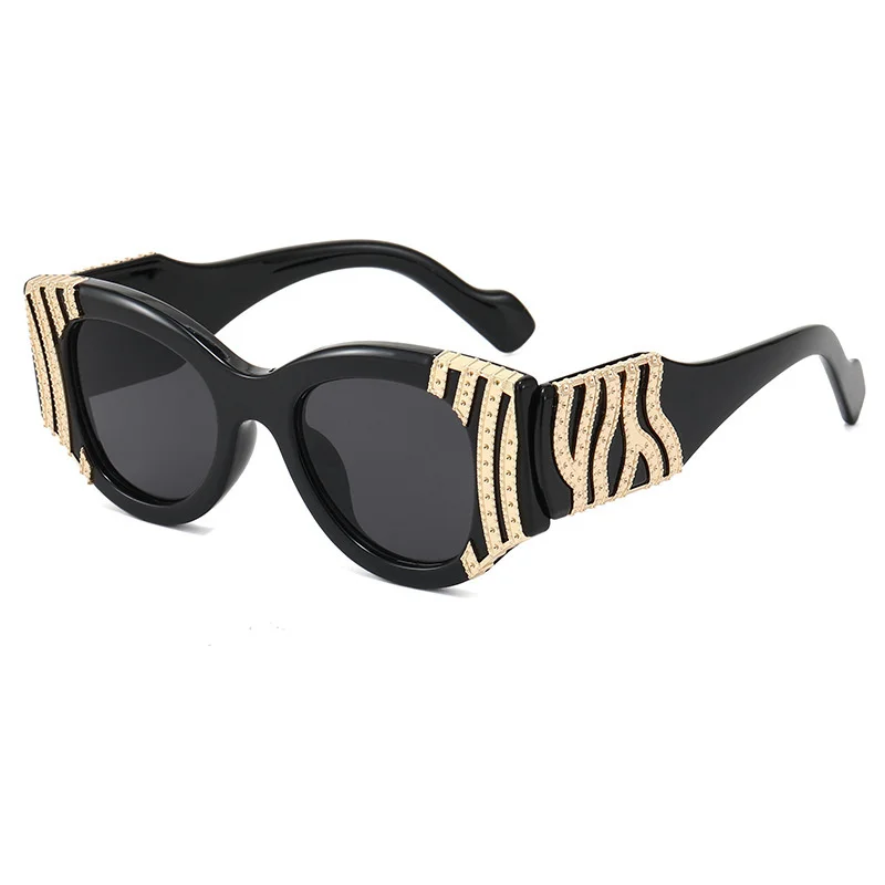 

2022 Luxury Cat Eye Sunglasses Women Vintage Oval Sunglass Punk Sun Glasses Men Oculos Lentes Gafas De Sol UV400 Eyewear