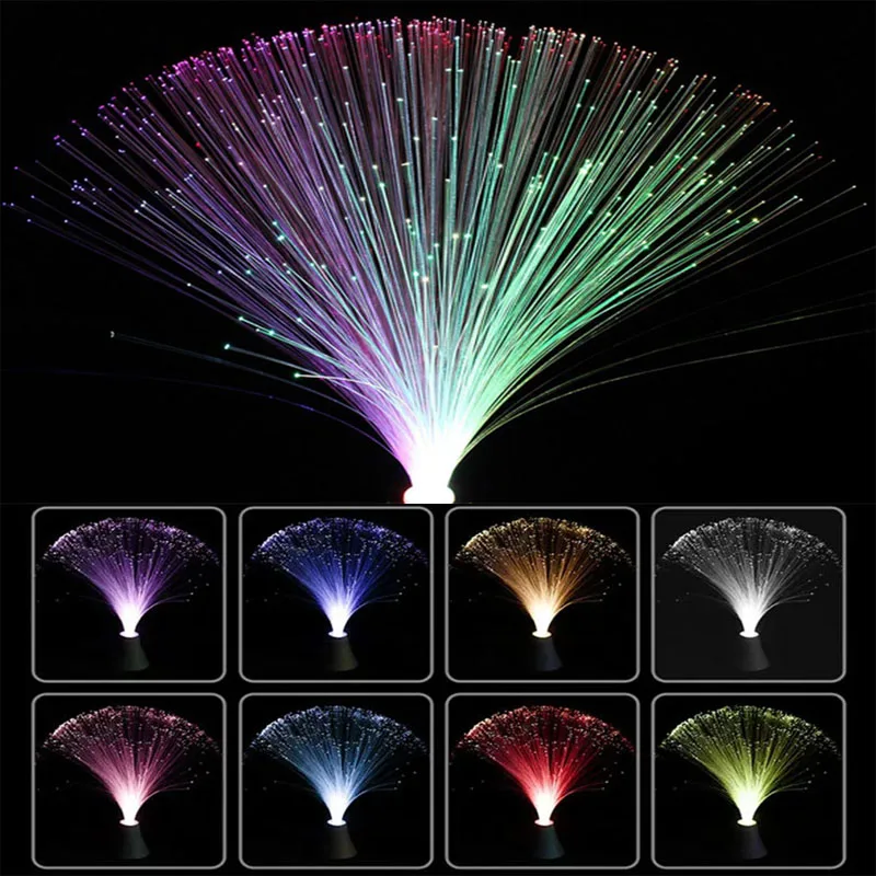 

LED Night Light Fiber Optic Color Changing Lamps Star Sky Atmosphere Home Holiday Party Birthday Desk Bedside Bedroom Decoration