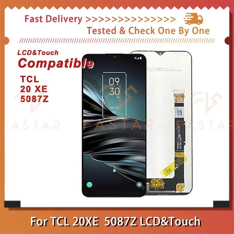 

6.52"Original For TCL 20XE 5087Z LCD Display Touch Digitizer Assembly Replacement Repair mobile phone Screen Frame TCL 20 XE lcd