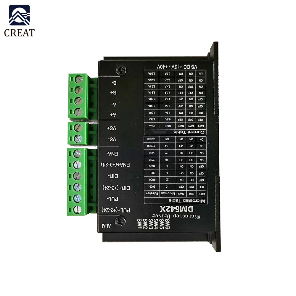 Цифровой Драйвер шагового двигателя DM542X DSP 2-фазный 4 2 а для 42/57 128 версия