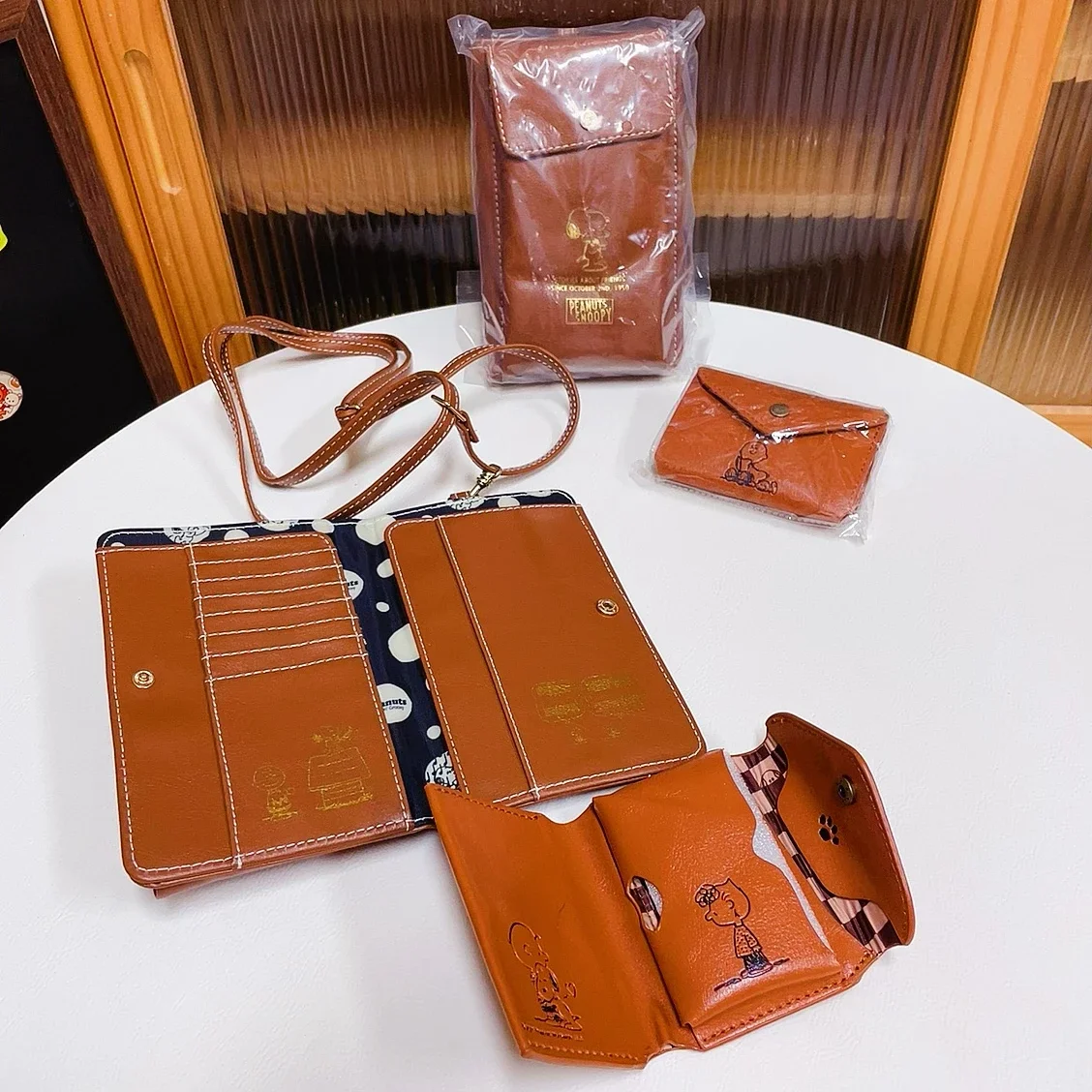 Snoopy Puppy Dog с несколькими позициями для карт милый кошелек вертикальный через