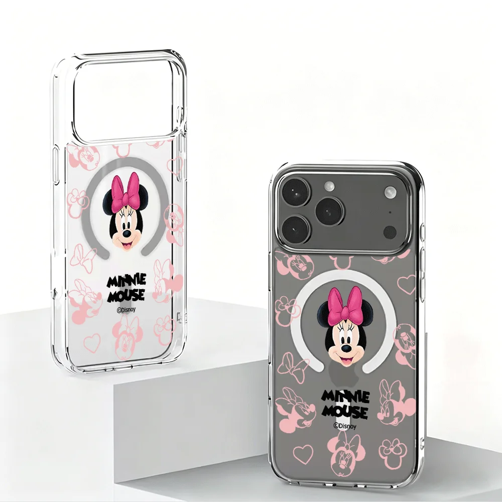 Фото Чехол для телефона Disney с Минни Маус и Микки Маус для iPhone 17, 16, 15, 14, 12, 11, 13 Pro Max, iPhone 16, 15, 14 Plus, 17 Air, 17E, 16E №3