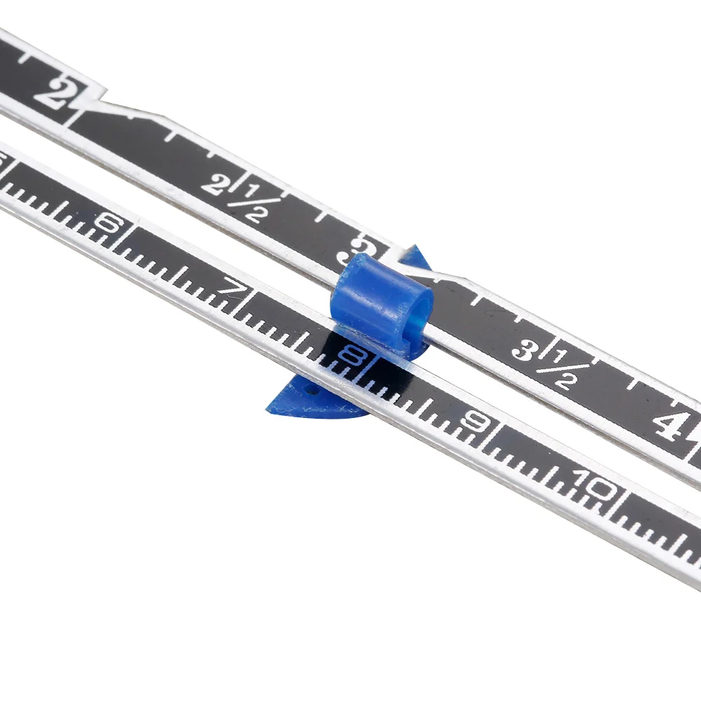 

Sewing Gauge Sliding Pointer Knitters DIY Measuring Tool Spacing Marking Hem Ruler Aluminum Quilting Draw Circles Knitting Craft