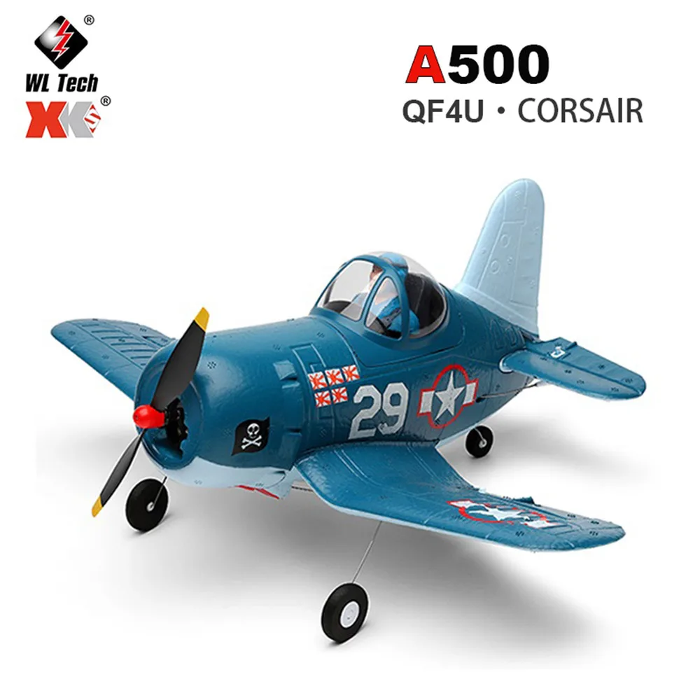 

WLtoys XK A500 QF4U пиратский истребитель 2,4G четырехканальный, как настоящая машина, самолеты с дистанционным управлением, 6G режим, уличные игрушки для взрослых