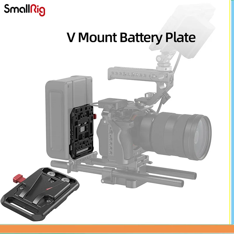 

SmallRig V-LOCK Mount Battery Plate Quick Release Plate With Crab-Shaped Clamp For Sony A73 Universal Camera Accessories 2988/89
