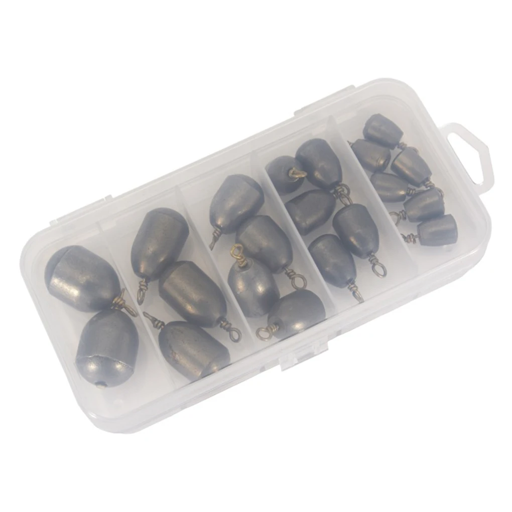 

20Pcs Sinker Smooth Weight Terminal Box Accessories