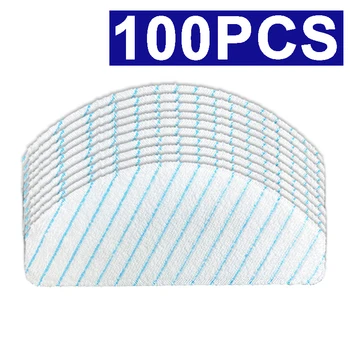 100 Pack Disposable Mop Pads for Ecovacs Deebot Ozmo T8 T8+/ T8 AIVI T9 AIVI / N8 Pro/ N8 Pro+ Robot Vacuum Cleaner Accessories 1