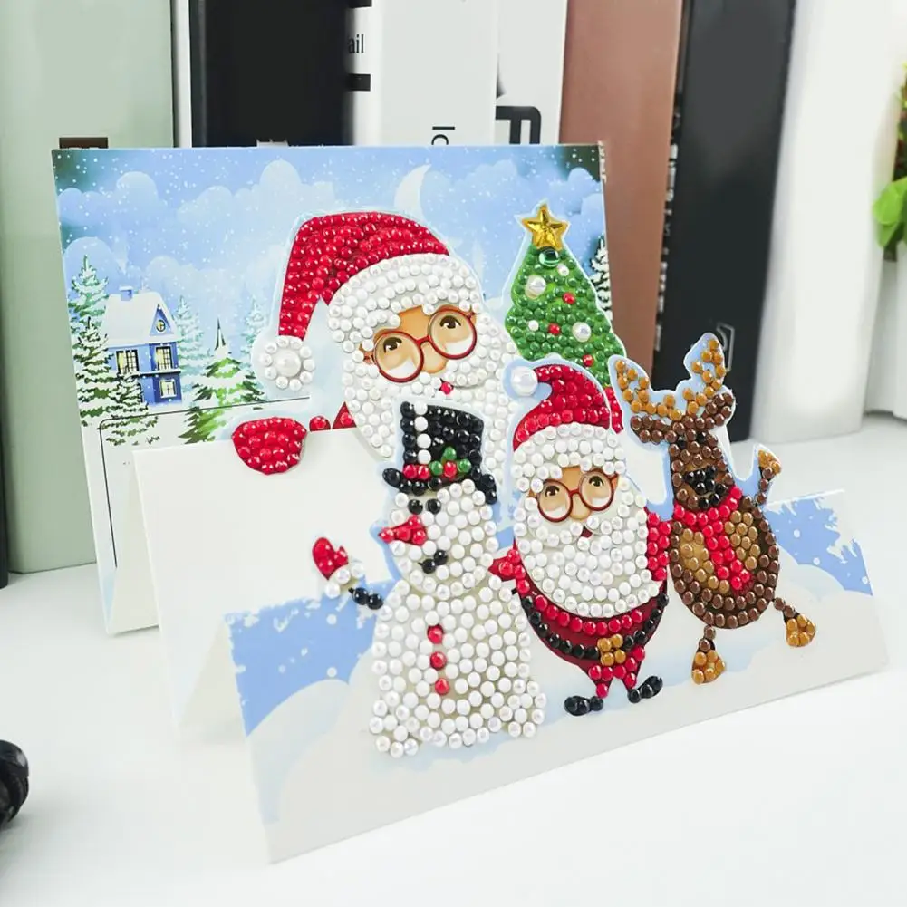 

Decorative Attractive Colorful Folding Type Xmas Greeting Card Ornament for Home