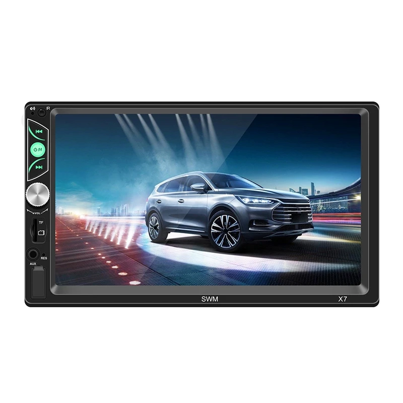 

SWM 7Inch Car Stereo Double Din Radio Touchscreen Multimedia Audio Support Mirror Link,Bluetooth Caller ID,FM/MP3/MP4