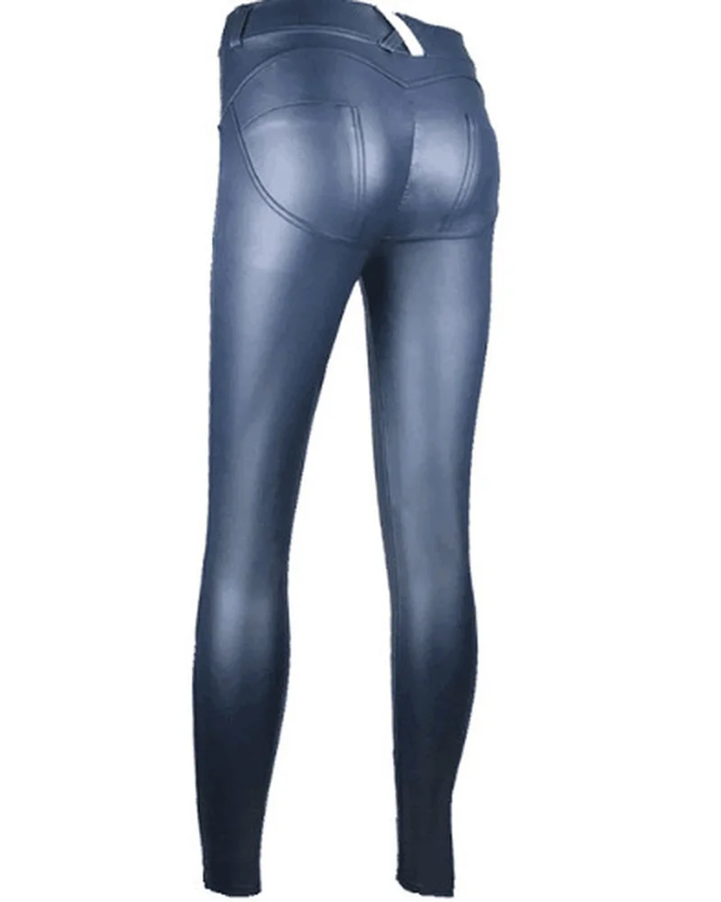 Women Oversize Pu Leather Leggings Winter Legging Sexy Black Push Up High Waist Leggings Booty Lifting Solid Colors Leggings