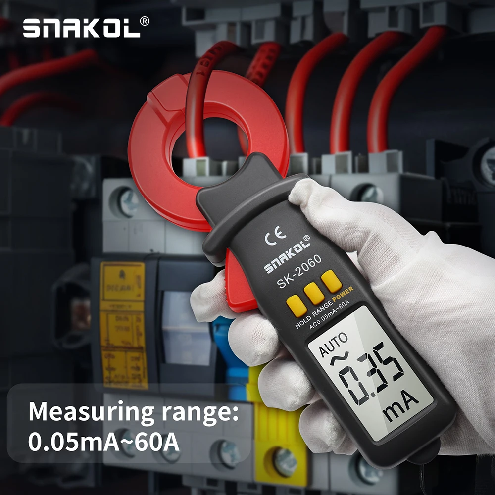 Цифровые клещи переменного тока 0 05 мА-60 А