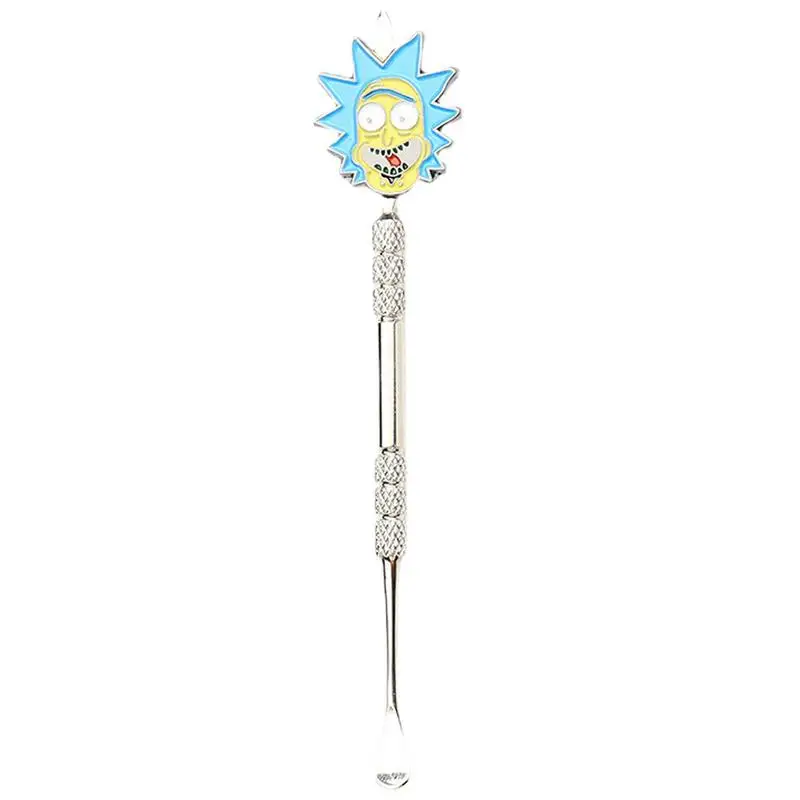 

Stainless Steel Cleaning Stick Smoking Pipe Spoon Smoke Spatula Carving Tools Wax Oil Cleaning Accessory Metal Shovel Spoon