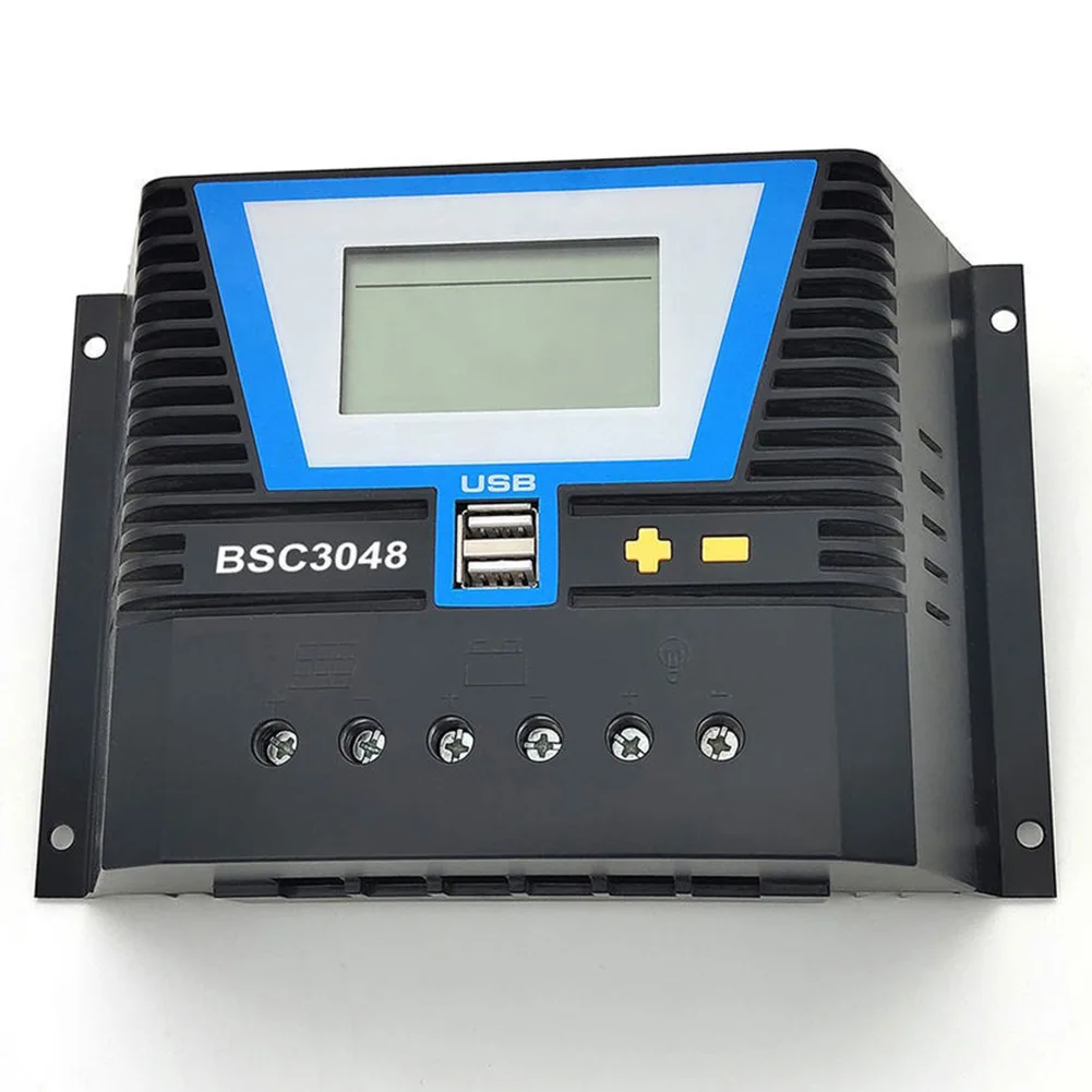 

30A Solar Controller 12V/24V/36V/48V Battery Regulator Of Light Dual Time Control And USB Photovoltaic Light Control