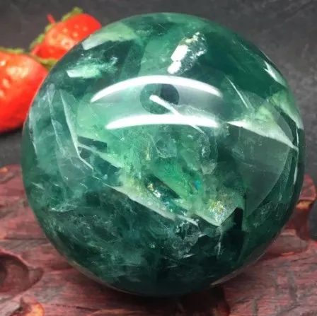 

Fluorite Crystal Sphere Reiki Healing Natural Stone And Minerals Quartz Ball Home Decoration