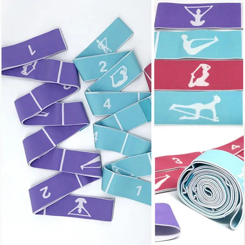 Эластичный ремень растягивающий с петлями тренировочные фитнес-ленты