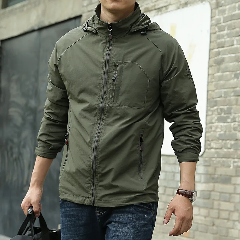 

New Men Autumn Casual Jacket M-5XL Tactics Military Jackets coats Men Outdoor Hiking Jackets Waterproof Hooded Windbreaker Coat