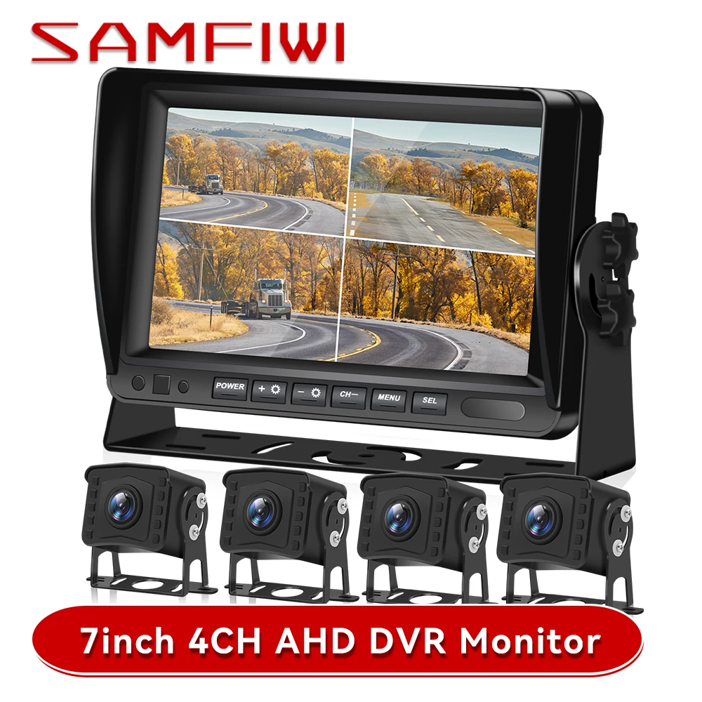 Камера заднего вида для грузовика прицепа автобуса 7 дюймов 4 дюйма