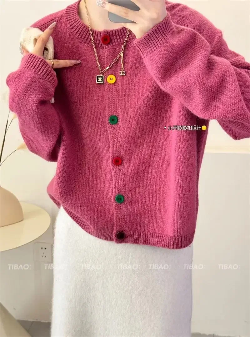 Кардиган для женщин вязаные свитера с длинными рукавами свитер укороченный