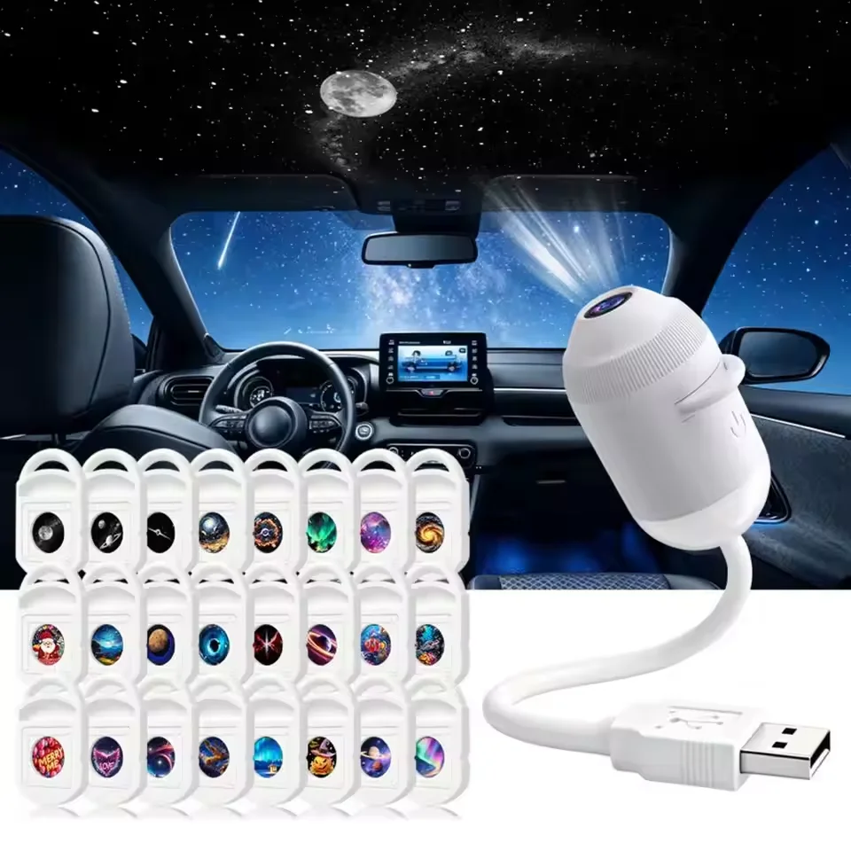 Фото Проектор звездного неба 3-в-1 с USB-подключением, четким изображением, регулируемой яркостью, сенсорным управлением, ночник и проектор звезд 2026 №1