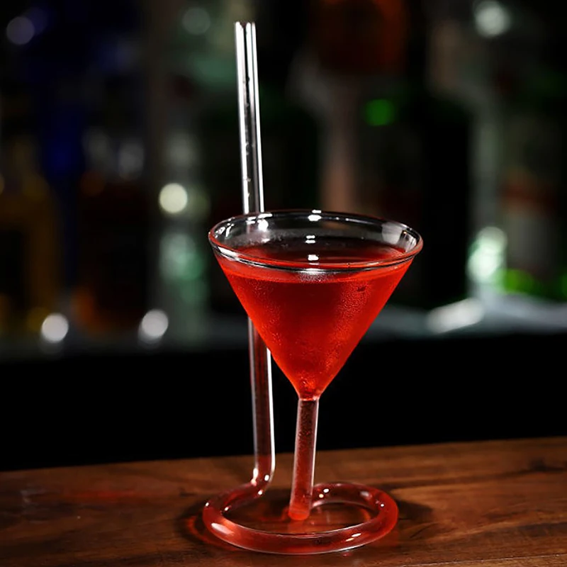 Креативный забавный спиральный бокал для коктейля вращающийся мартини