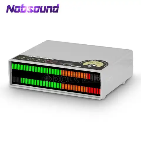 Nobsound 56-битный стерео микрофон + линейный RGB светодиодный музыкальный спектр визуализатор дисплей измеритель уровня звука аудио анализатор ...