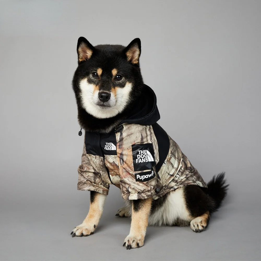 

Maple Leaf The Dog Face Jacket Waterproof Raincoat Windproof Dog Coat for French Bulldog Large Dogs Pet Puppy Clothes