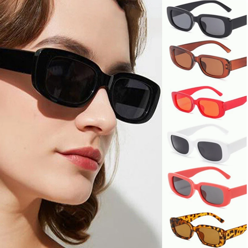 

2022 красочные маленькие прямоугольные солнцезащитные очки для детей мальчиков девочек квадратная оправа модные подарки солнцезащитные очк...