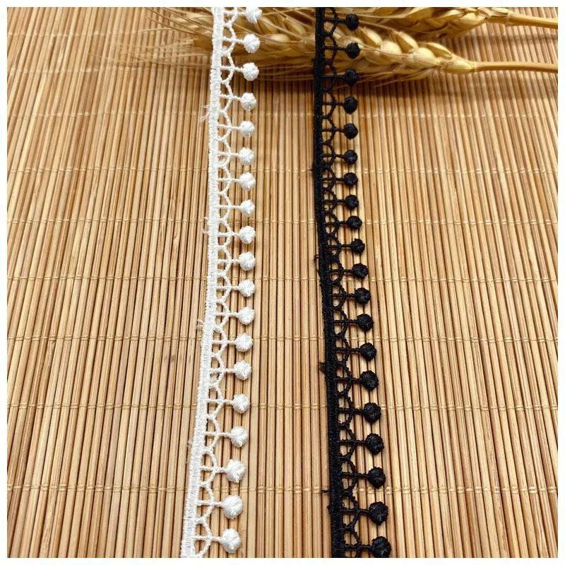 

60Yards 1cm Applique Dress Sewing Lace Ribbon for DIY Decoration Guipure Lace Trim Embroidery Lace Fabric