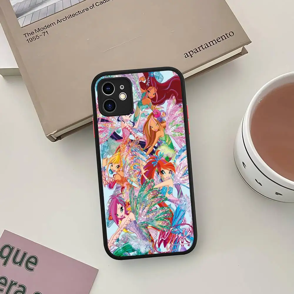Стильный и милый чехол Winx Club для iPhone 16, 15, 14 Plus, 15, 13, 12, 11 Pro Max, X, XS MAX, матовый (art.: 3920dae7ebe9d) - 3920dae7ebe9d