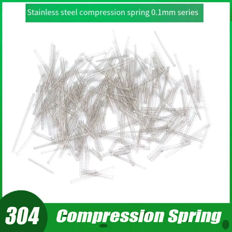 

10 шт., диаметр проволоки 0,1 мм, пружина сжатия из нержавеющей стали 304, возвратная прецизионная маленькая пружина, внешний диаметр 0,8 мм/6,5 мм