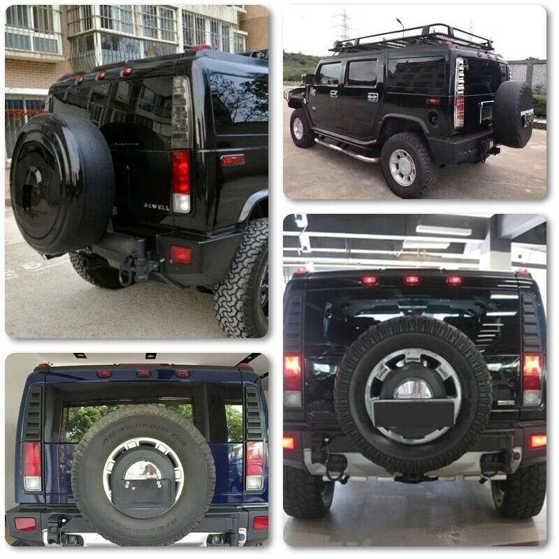 2X копченые линзы задние красные светодиодные лампы для крыши кабины боковые