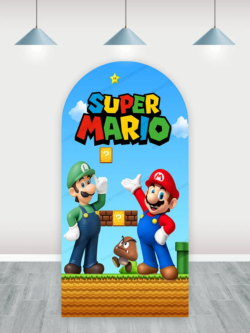 Студийный фон из полиэстера для фотосъемки с изображением супер Марио братьев