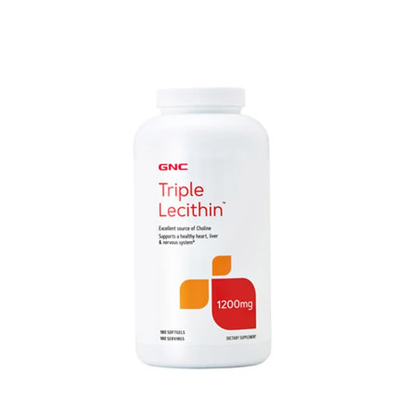 

Triple Lecithin supports a healthy heart liver & nervous system 1200 mg 180 capsules