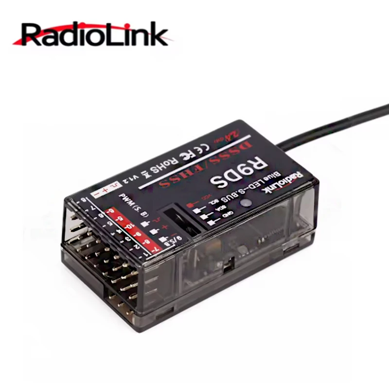 Radiolink R9DS 10CH 2 4 ГГц RC Приемник SBUS PWM Управление дальним радиусом действия для