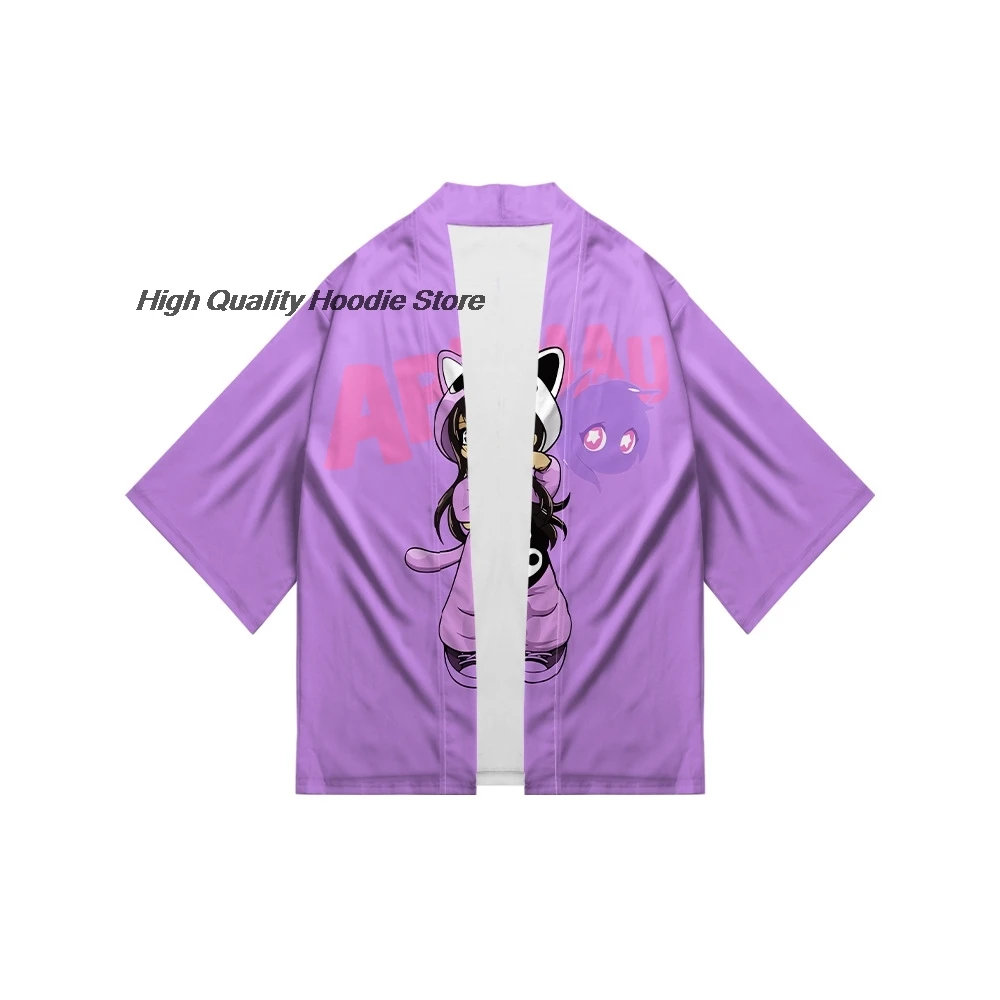 Aphmau Merch детское кимоно 100-4XL для мальчиков и девочек Харадзюку кардиган с героями