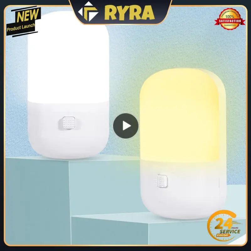 

1~10PCS LED Night Light EU/US Plug-in Switch Lamp Nightlight Energy Saving Bedside Lamp For Children Bedroom Hallway Stairs
