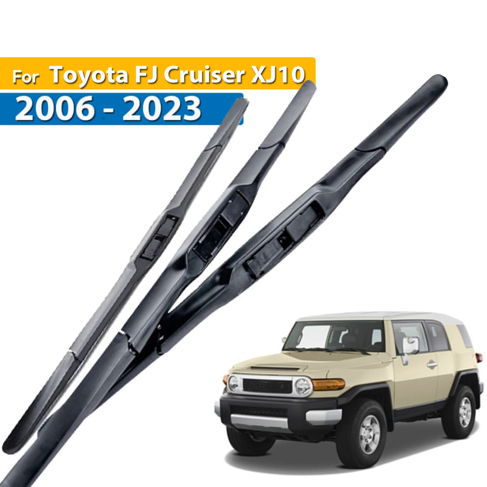 Стеклоочиститель Erick, комплект из 3 передних щеток стеклоочистителя для Toyota FJ Cruiser 2006-2023, щетки для лобового стекла, дождя, 14 